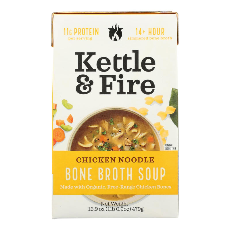 Kettle & Fire Organic Chicken Bone Broth Soup - 16.9 oz - Cozy Farm 