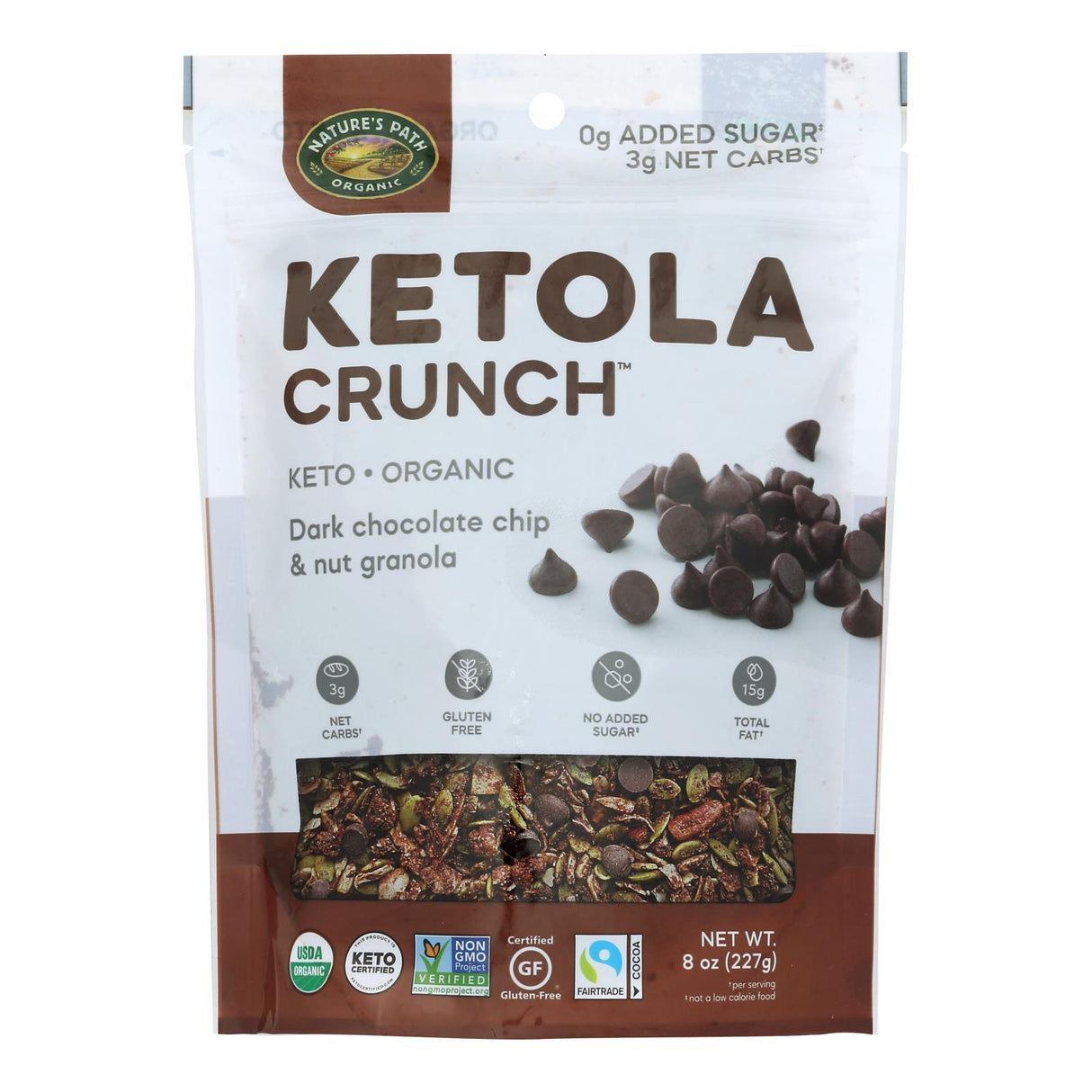 Nature's Path Granola, Dark Chocolate Chunk, 8 oz, Pack of 6 - Cozy Farm 