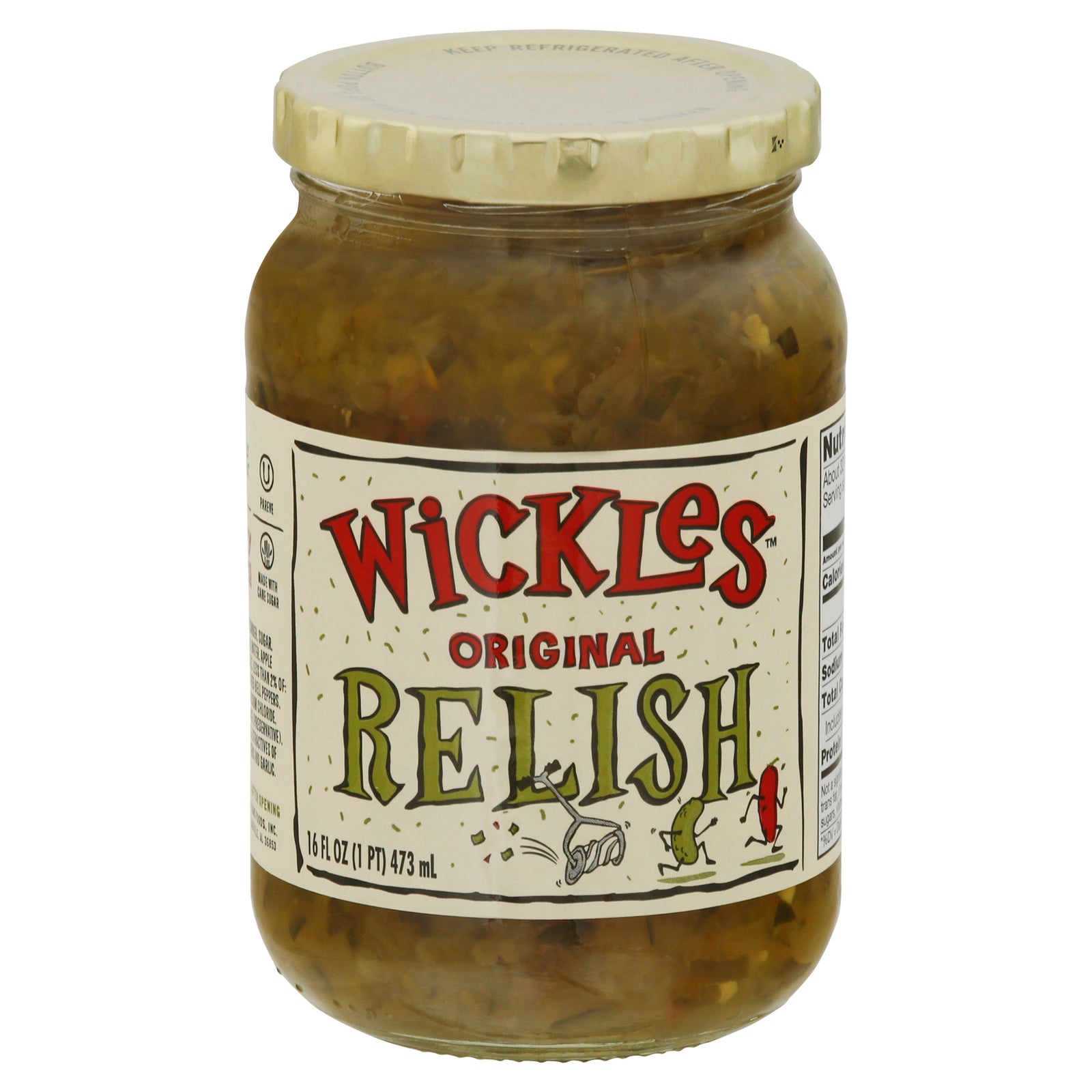 Wickles Original Pickle, 16 OZ (Pack of 6)