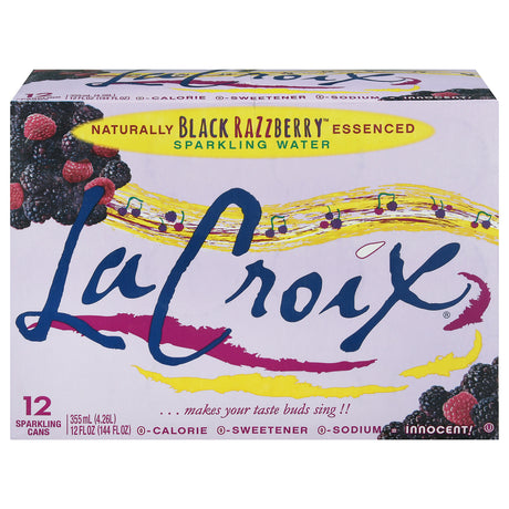 Lacroix Sparkling Water, Black Razplerry - 12 Fl Oz Bottles (Pack of 2) - Cozy Farm 
