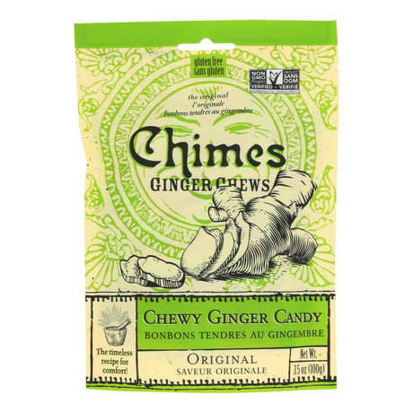 Chimes Ginger Chews Original 3.5 Oz Pack of 12 - Cozy Farm 