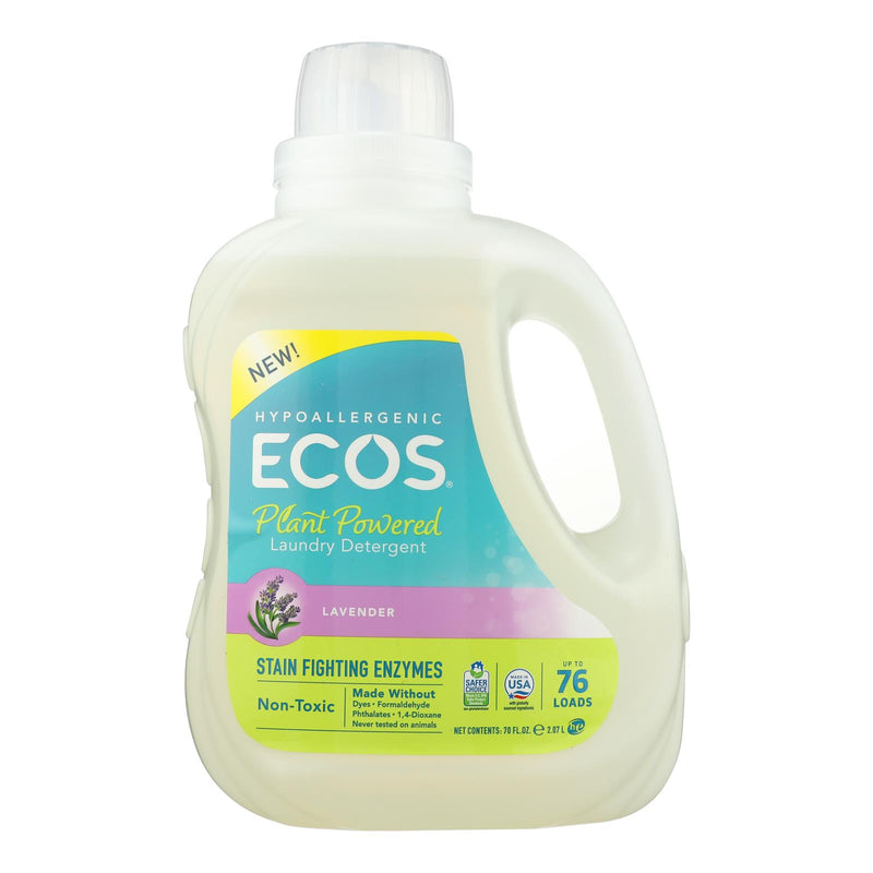 Ecos Laundry Detergent Lavender, Case of 4 - 70 Fl Oz. - Cozy Farm 