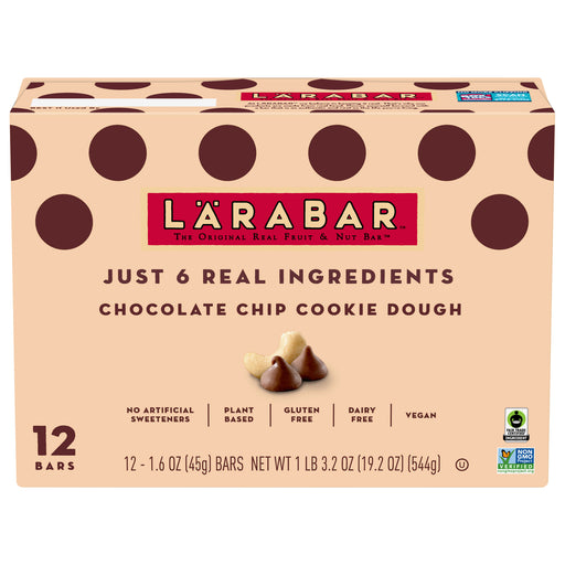 Larabar - Bar Chocolate Chip Cookie Dough - Case Of 6-12/1.6 Z - Cozy Farm 