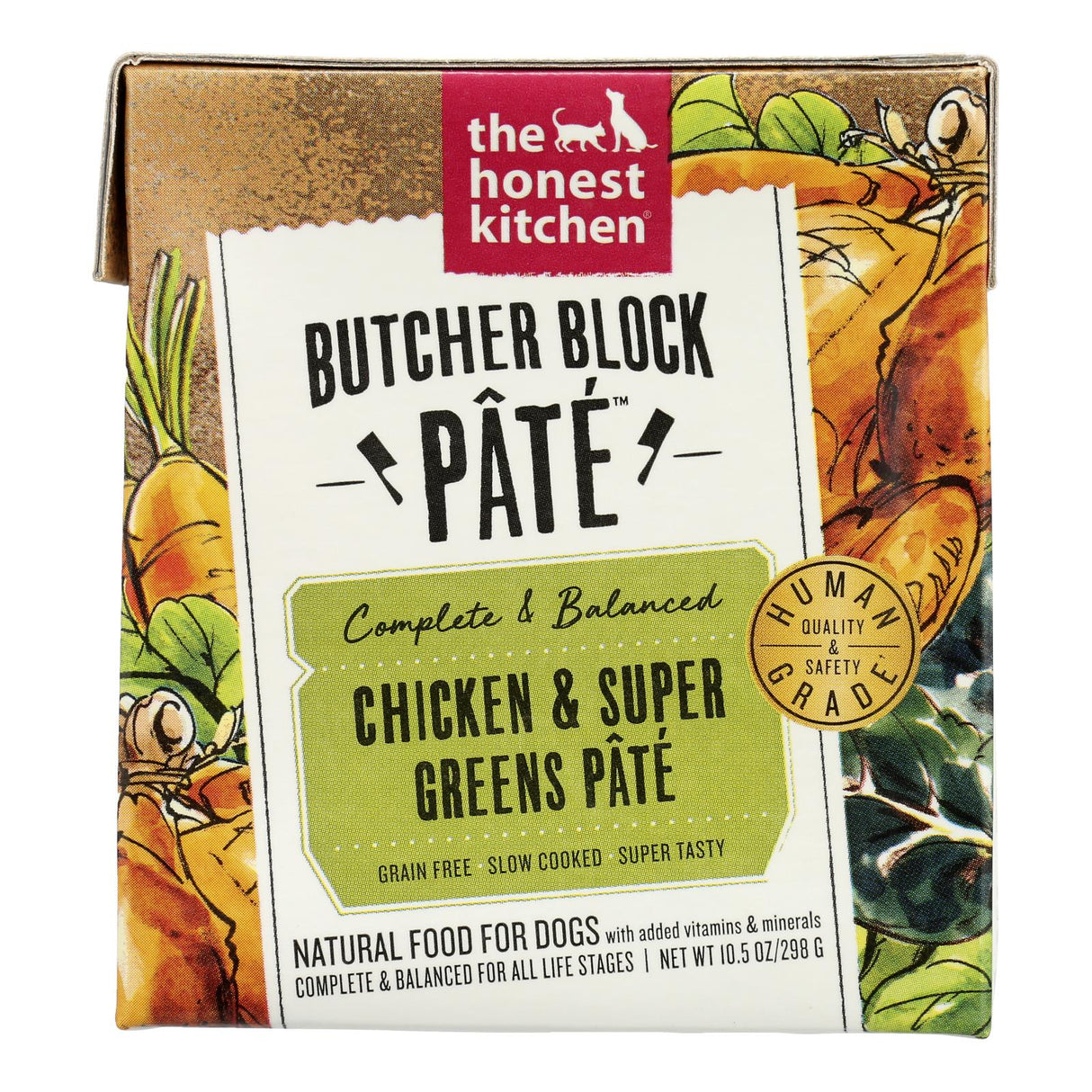 The Honest Kitchen - Dog Food Pate Chicken Greens - 10.5 Oz (Case of 6) - Cozy Farm 