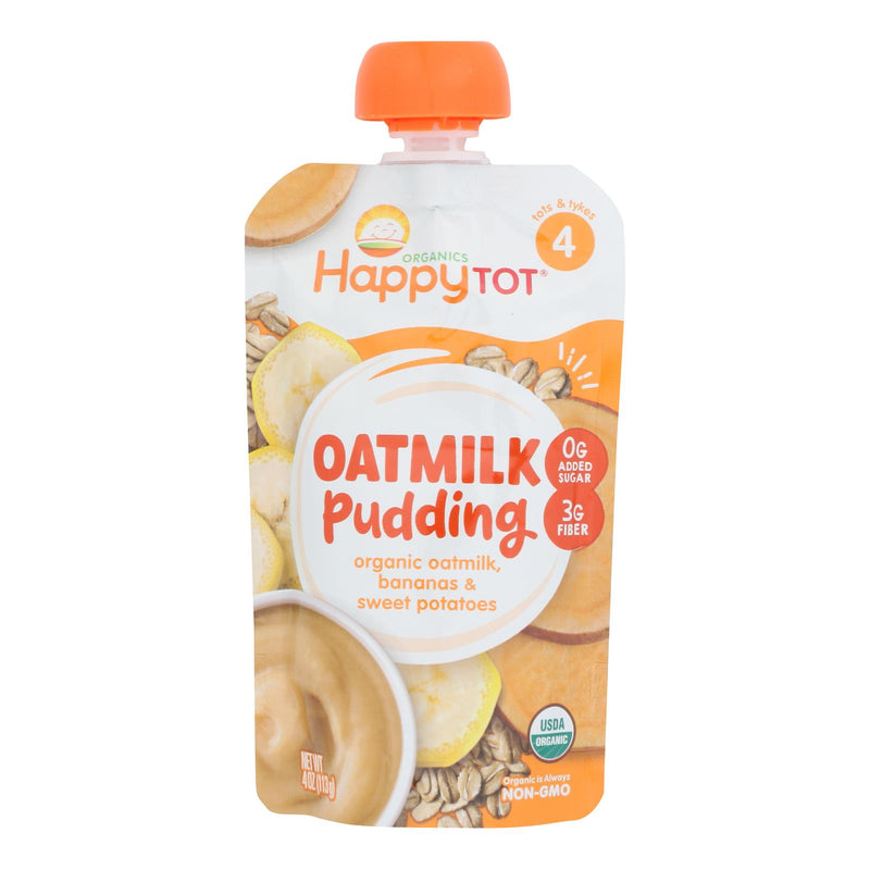 Happy Tot Pudding Banana Sweet Potato Oatmeal - Case of 16 (4 Oz Packets) - Cozy Farm 