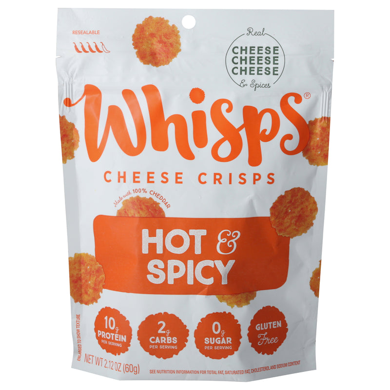 Whisps - Chs Crisps Hot & Spicy - Case Of 12-2.12 Oz - Cozy Farm 