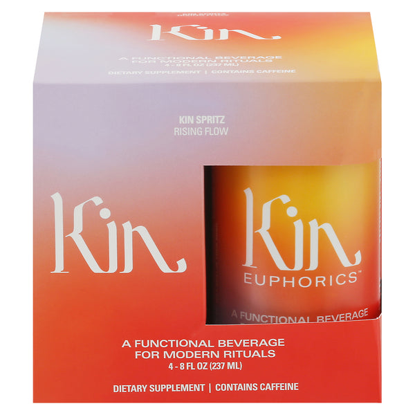 Kin Euphorics Adaptogenic Spritz Case: 6 Packs of 8 Fluid Ounces - Cozy Farm 