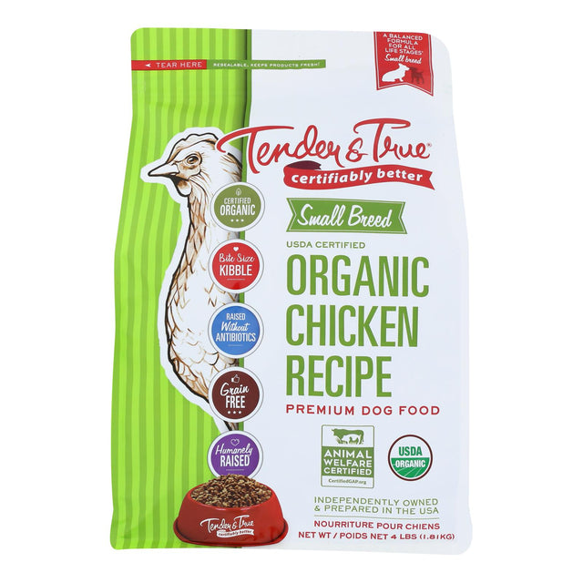 Tender & True Small Breed Chicken Dog Food Case - 6 x 4 lbs - Cozy Farm 