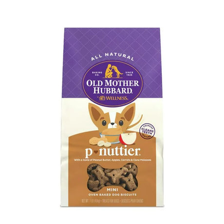 Old Mother Hubbard Mini P-Nuttier Biscuits, 16 Oz - Pack of 4 - Cozy Farm 