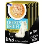 Inaba Churu Cat Food Chicken Scallop Broth with Green Tea Flavor, Case of 8 - 1.76 Oz. Pouches - Cozy Farm 