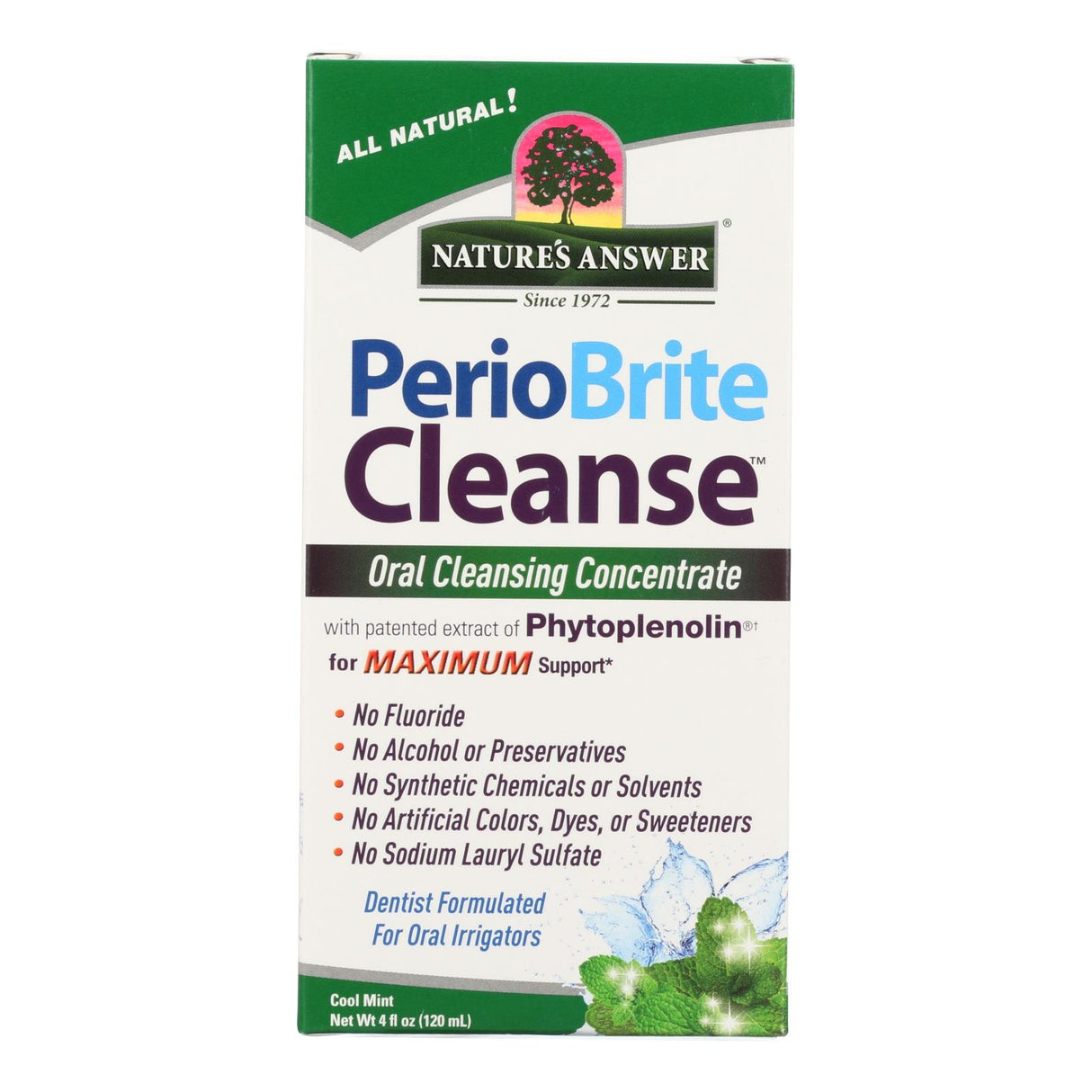 Nature's Answer - Periocleanse Oral Cleansing Concentrate - 4 Fl Oz