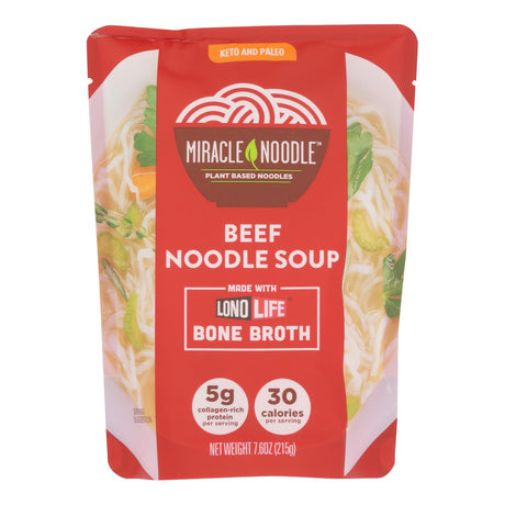Miracle Noodle - Soup Beef Bone Broth - Pack of 6 - 7.6 Oz