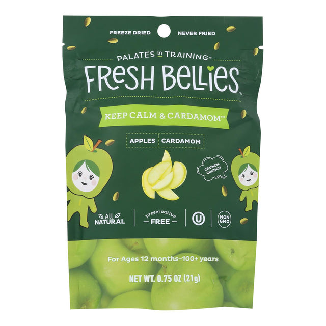 Fresh Bellies Todlr Trt Apples Cardamom, 0.75 oz (Case of 6) - Dairy, GMO & Wheat-Free Snack