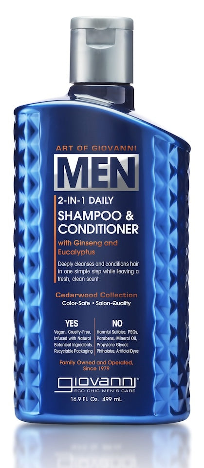 Giovanni 2-in-1 Shampoo & Conditioner for Men (16.9 oz) - Cozy Farm 