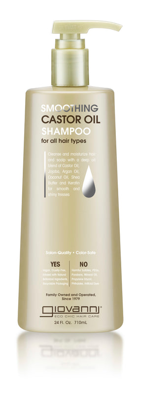 Giovanni Hair Care Products - Shampoo Castor Oil Smooth  - 24 Fl Oz - Cozy Farm 
