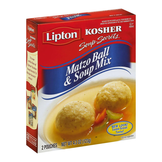 Lipton Matzo Ball and Soup Mix - Kosher, 4.3 oz, 12-Pack