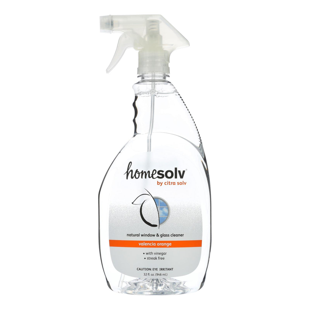 Citra-Solv - homesolv  - Natural Window & Glass Cleaner - Valencia Orange, 32 fl oz, Pack of 6
