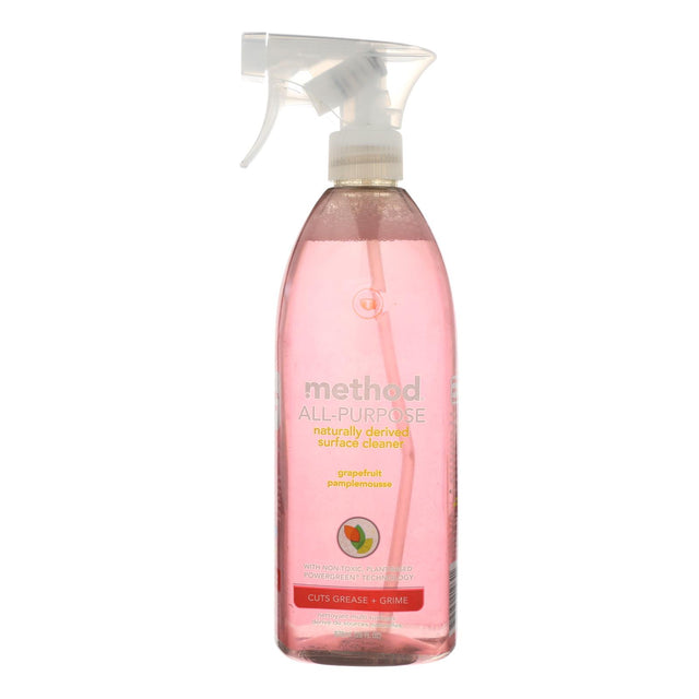 Method All-Purpose Cleaner - Grapefruit Scent - Eco-Friendly Cleaning Pack of 8 (28 Fl Oz Each)
