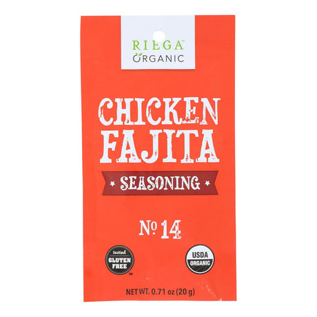 Riega Organic Chicken Fajita Seasoning Mix  - Pack of 8 - .71 Oz