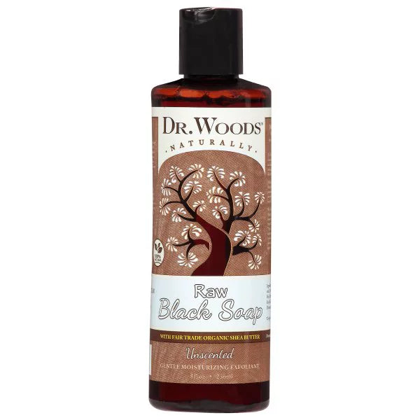 Dr. Woods (Pack of 8) Black Soap Unscented Shea Butter - Cozy Farm 