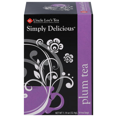 Uncle Lee's Simply Del Plum Herbal Tea - 18 Count Tea Bags - Cozy Farm 