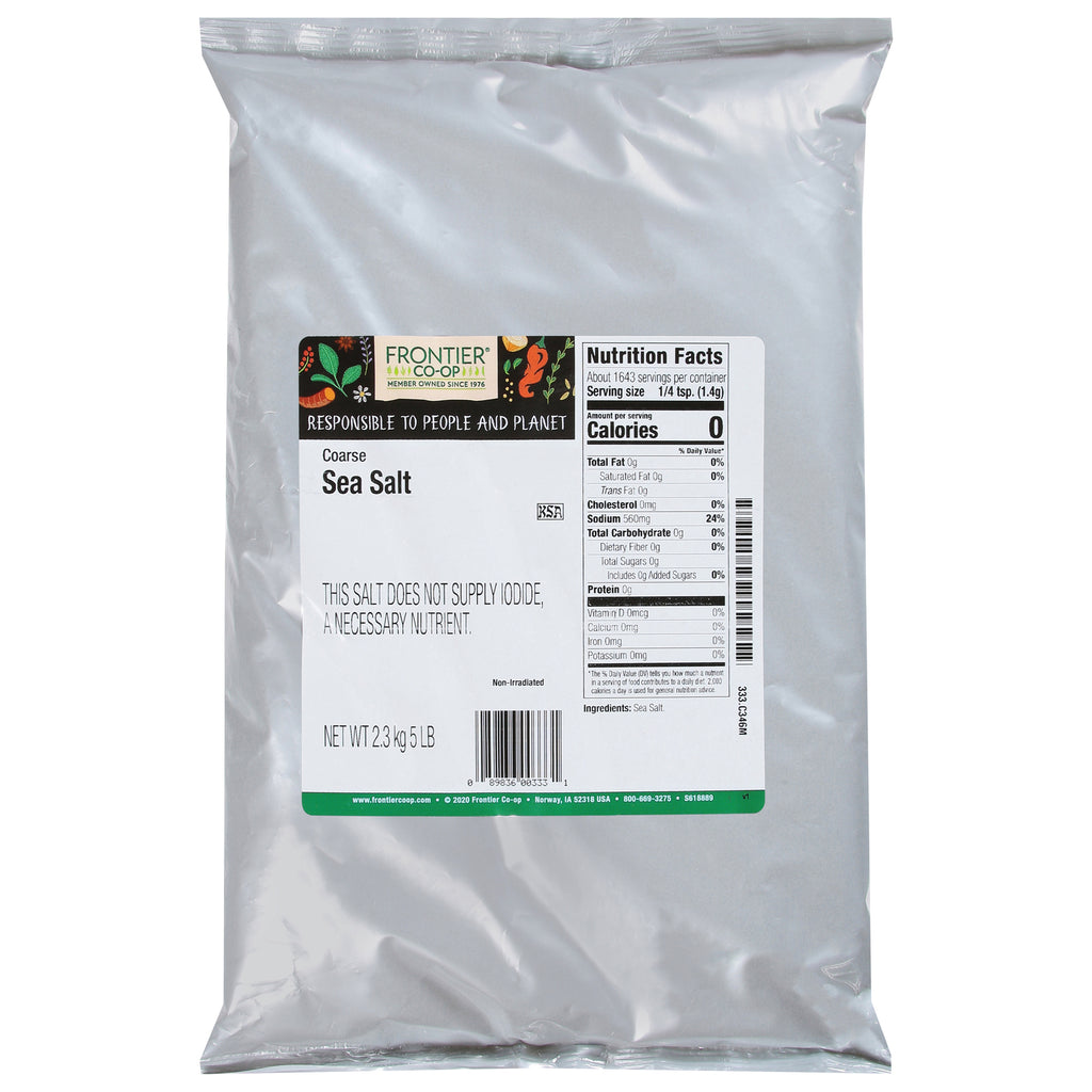 Frontier Herb Coarse Sea Salt - 5 lb Bulk Item - Cozy Farm 
