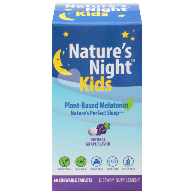Zero Brands LLC NTRS Night Melatonin Kids Sleep Aid Tablets for Kids, 60 Ct - Cozy Farm 