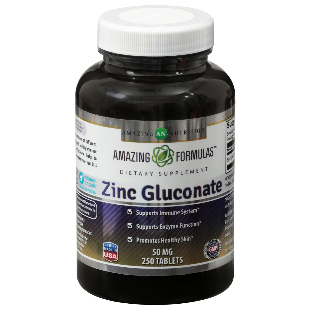 Amazing Formulas - Zinc Gluconate 50 Mg - 1 Each 1-250 Ct - Cozy Farm 