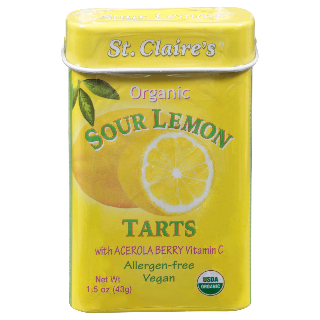 St Claire's Sour Lemon Hard Candies, 1.5oz per Piece, Pack of 6 - Cozy Farm 