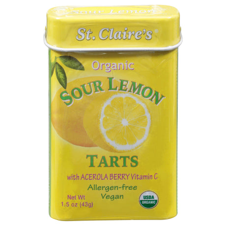 St Claire's Sour Lemon Hard Candies, 1.5oz per Piece, Pack of 6 - Cozy Farm 