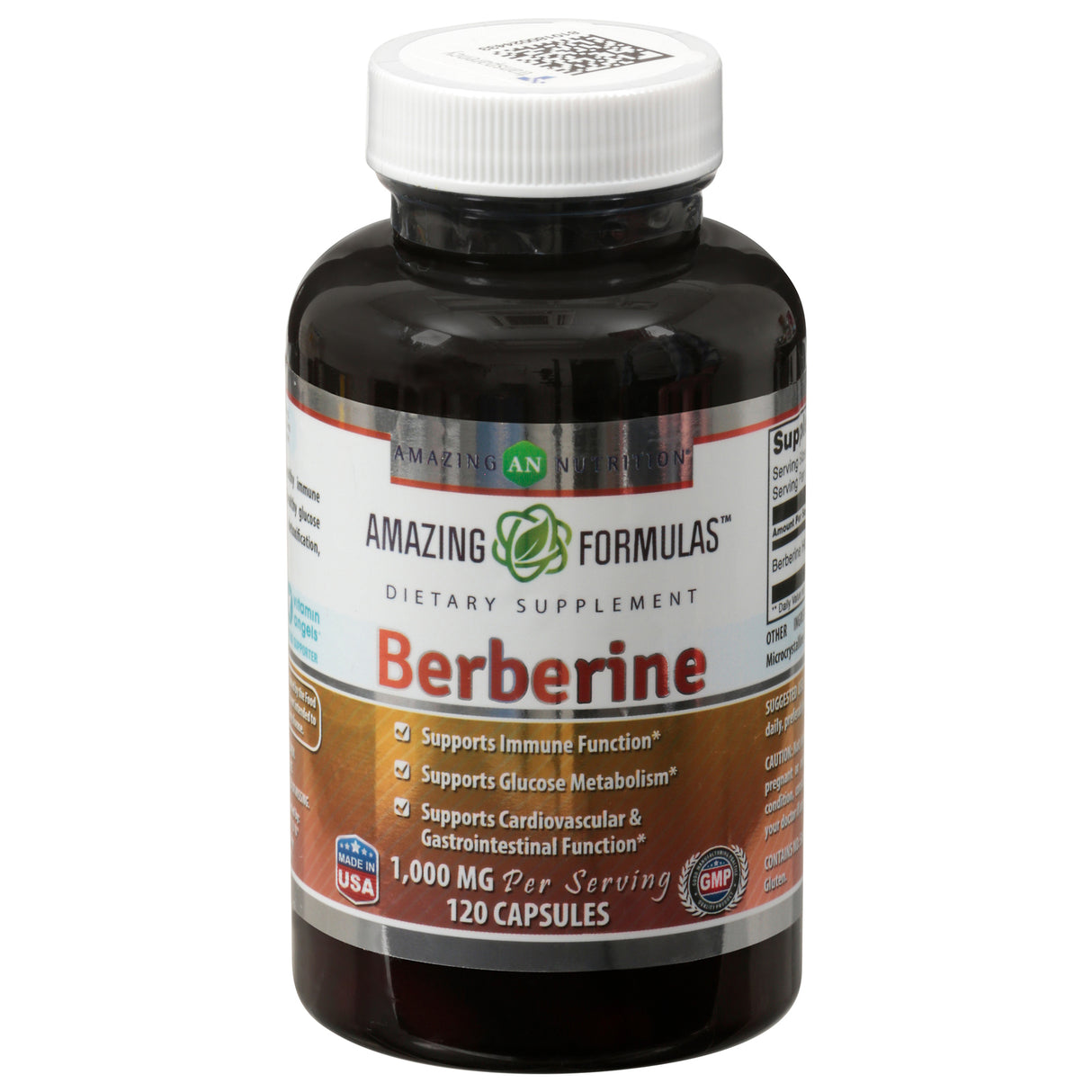 Berberine 500mg | 120 Capsules for Blood Sugar Support | Amazing Formulas - Cozy Farm 