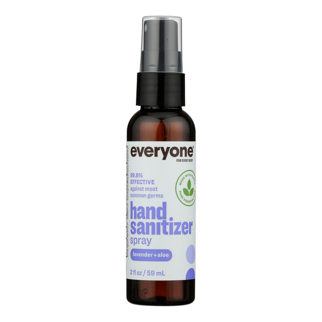Everyone Hand Sanitizer Spray - Lavender & Aloe | 99.9% Effective & Gentle (Pack of 6)