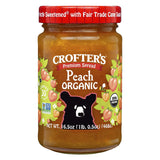 Crofters Peach Premium Spread - 16.5 Oz Case - Cozy Farm 