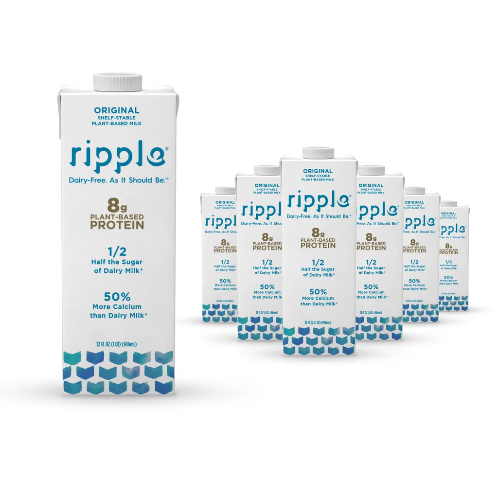 Ripple Foods PBC - Milk Aseptic Original (Pack of 6-32 Fl Oz) - Cozy Farm 