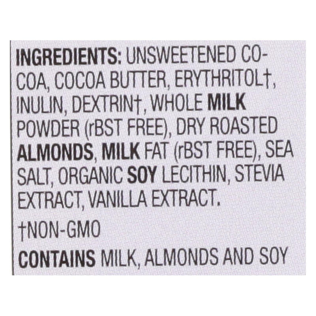 Lily's Sweets Salted Almond Milk Chocolate Bar - 40% Cocoa - 3 Oz Bar - Pack of 12 - Cozy Farm 