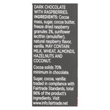 Divine Dark Chocolate Bar with Tart Raspberries - Case of 12 - 3 oz. - Cozy Farm 