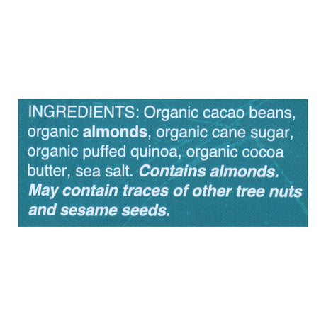 Taza Sea Salt Almond Organic Dark Chocolate Bark - Case of 12 - 4.2 oz Bars - Cozy Farm 