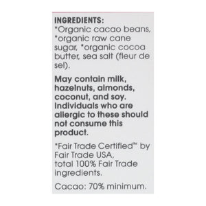 Alter Eco Organic Deep Dark Sea Salt Chocolate Bars - 2.82 Oz Bars - Case of 12 - Cozy Farm 