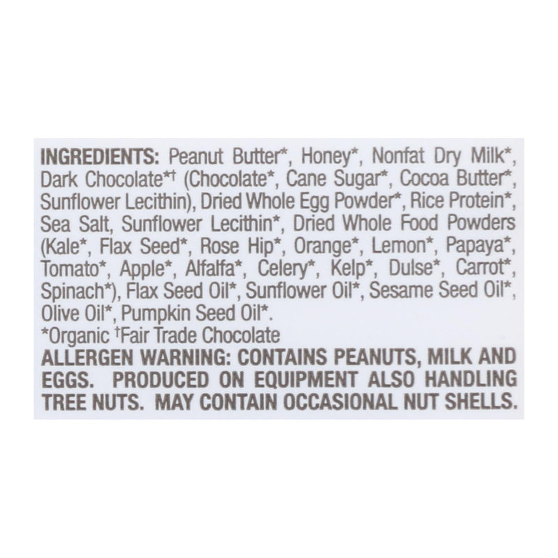 Perfect Bar Dark Chocolate Chip Peanut Butter - Case of 8 - 2.3 Oz Bars - Cozy Farm 