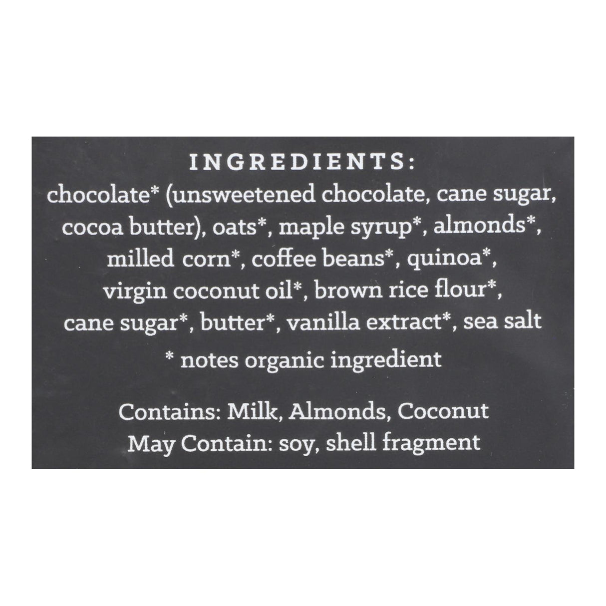 Small Batch Organics Coffee Bean Granola Bark - 8 Oz (Case of 6) - Cozy Farm 