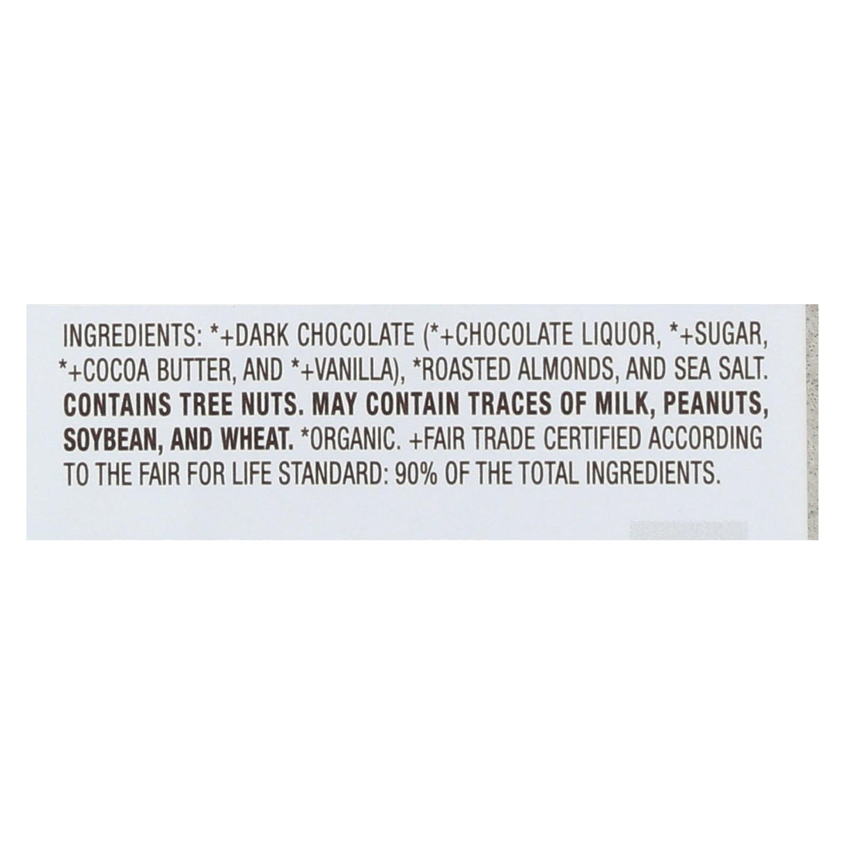 Lake Champlain Chocolates Almonds & Sea Salt 72% Dark Chocolate Bar - 3 Oz. (Case of 12) - Cozy Farm 