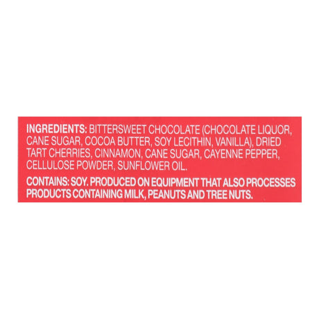 Endangered Species 3 Oz Dark Chocolate Cinnamon Cayenne & Cherries - 60% Cocoa, 12 Bars - Cozy Farm 