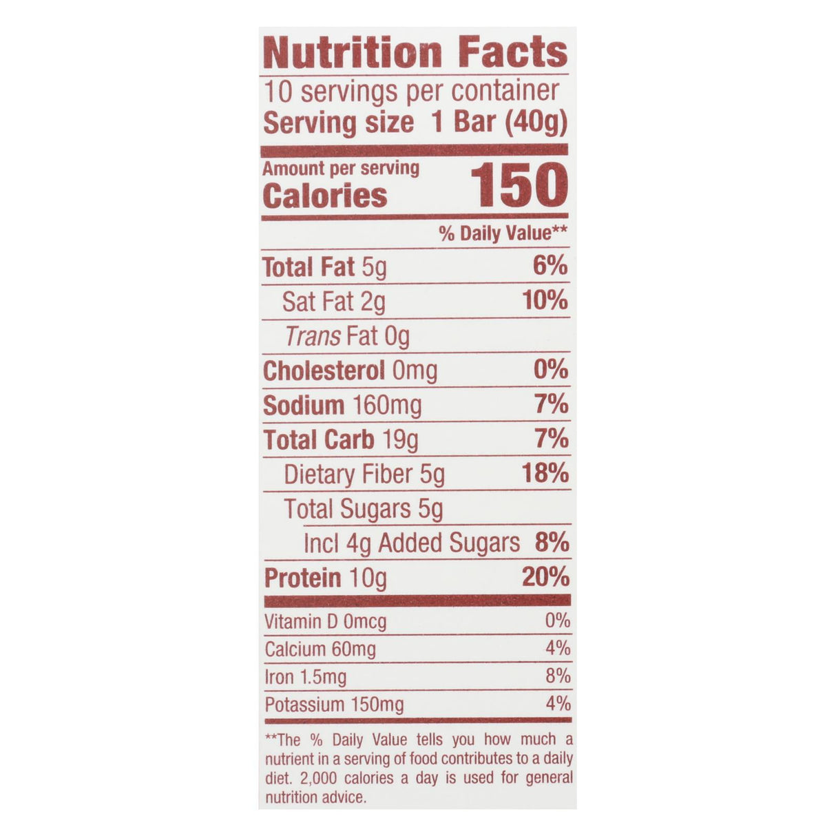 Thinkthin Chocolate Almond Protein + Fiber Bar - 1.41 Oz - Pack of 10 - Cozy Farm 