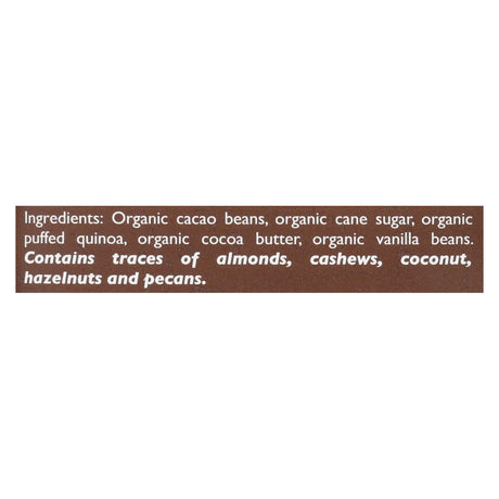 Taza Chocolate Organic Cacao Crunch Dark Chocolate Bar (Case of 10 - 2.5 Oz.) - Cozy Farm 