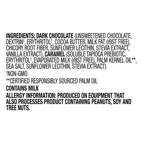 Lilys Dark Chocolate Caramels with Stevia Sweetener, 3.5 oz (Case of 12) - Cozy Farm 