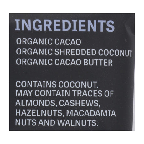 Midnight Coconut Dark Chocolate Bar - 2.5 Oz. - 8 Pack - Cozy Farm 