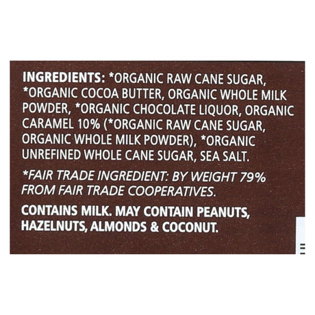Equal Exchange Organic Dark Chocolate Caramel Crunch with Sea Salt - 2.8 oz. - Case of 12 - Cozy Farm 