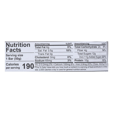 Nugo Nutrition Bar - Double Dark Chocolate - 1.76 Oz - Case of 12 - Cozy Farm 