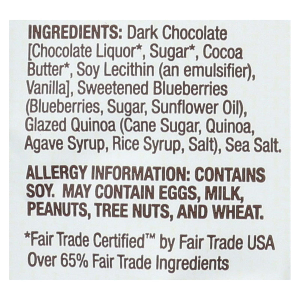 Bark Thins Snacking Dark Chocolate Blueberry with Quinoa Crunch - Case of 12 - 4.7 Oz. - Cozy Farm 