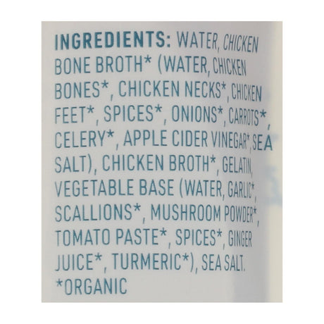 Bare Bones Broth - 8-Pack of Organic Classic Chicken Bone Broth, 16 fl oz/each - Cozy Farm 